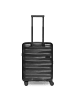 Bergpfeil Travel 4-Rollen Kabinentrolley S 55 cm mit Dehnfalte in black night metallic