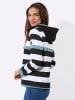 WITT WEIDEN Sweatshirt in jade-schwarz-geringelt