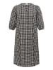 KAFFE curve Kleid KCelina A-shape in Black/grey Check