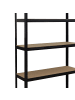 relaxdays Schwerlastregal in Schwarz/ Braun - (B)120 x (H)200 x (T)50 cm