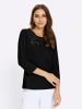 WITT WEIDEN Rundhals-Shirt in schwarz