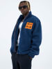 COFI 1453 Fleecejacke Money Oversize in Dunkelblau