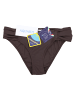 Aquarti Aquarti Damen Bikinihose mit seitlichen Raffungen in braun