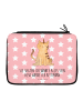 Mr. & Mrs. Panda Etui Einhorn Katze mit Spruch in Rot Pastell