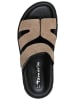 Tamaris Pantoletten in Taupe