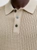 Jack & Jones Gestricktes Polo in Whitecap Gray