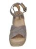 Espadrij l'orginale Sandaletten CROIX VELOUR HIGH in grau