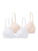 SPEIDEL Schalen-BH Cotton & More in Weiß / beige
