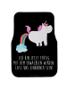 Mr. & Mrs. Panda Automatte Einhorn Pupsen mit Spruch in Schwarz