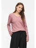 Vila Dünner Strickpullover Basic Stretch Sweater VIRIL in Coral Pink