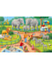 Ravensburger Ein Tag im Zoo. Kinderpuzzle 2 x 24 Teile