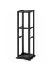 relaxdays Kaminholzregal in Schwarz - (B)35 x (H)120 x (T)35 cm