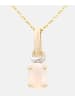 Diamant L'éternel Halskette mit Anhänger aus 375 Gelbgold mit Opal