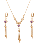 NAEMI Women Jewelry Set in Rose Gold Lilac