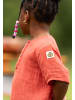 Little Green Radicals Short Sleeved Henley Top in Red