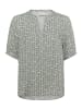 Kaffe Kurzarm-Bluse BPmette Regular fit in Grey Graphic Stripes