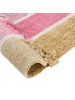 Beliani Kurzflor TATARLI in Beige/Rosa/Gelb - (W) 140 x (L) 200 cm