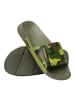 Havaianas Sandale zum Reinschlüpfen Slide Print Grün