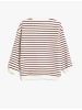 KOTON Sweatshirt in Bordo Gestreift