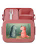 Mr. & Mrs. Panda Lunch Box Axolotl Liebe Design ohne Spruch in Rot Pastell