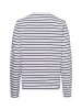 SAMSOE & SAMSOE Langarmshirt Sacamino in weiß marine