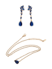 faina Women Jewelry Set in rose gold navy