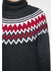 Albee Women Strickpullover in Schwarz Mehrfarbig