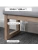 HOMCOM Fußbank in Grau 68L x 38B x 42H cm