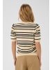 SAINT TROPEZ Strickpullover PilaSZ Gerade Passform in Brown Rice Ether Multi Stripe