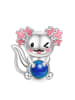GNOCE Sterling Silber Axlotl Charm wechselnde Farben