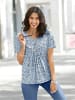 WITT WEIDEN Print-Shirt in hellblau-jeansblau-bedruckt