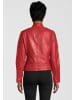 H.I.S Lederjacke mit Lederbesatz-Details in RED