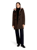 Gil Bret Dufflecoat mit Kapuze in Braun