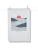 GreenBomb Tea Towel Sail Cliff in Weiß