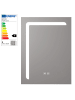 pro.tec LED-Badezimmerspiegel Chambave in Silber (H)60cm (B)45cm