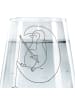 Mr. & Mrs. Panda Glas Pinguin Mond ohne Spruch in Transparent