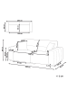 Beliani 3-Sitzer Sofa FAUSKAN  in Blau - (W) 203 x (H) 84 x (L) 96 cm