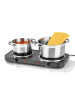 Gourmet Maxx Doppelkochplatte 2500W schwarz  Schwarz