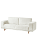 Beliani 3-Sitzer Sofa NIVALA in Weiß - (W) 220 x (H) 76 x (L) 84 cm