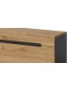 Inn.Furn Wohnkombination Eiche Artisan, grau, 2er Set Lowboard 170 cm und Wandboard