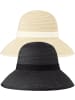 Janice Janice Damen Sonnenhut 2er Set in Schwarz/Beige
