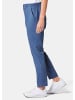 GOLDNER Sportive Hose Anna aus trageangenehmen Satin in schieferblau