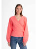MELA Damen Wickelbluse LILAM