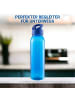 elasto Trinkflasche Active "Wave" in transparent-blau/standard-blau PP - 650 ml