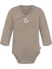 Normani Outdoor Sports Normani Outdoor Sports Baby Merino Langarm Wickelbody und Merino Hose in Beige