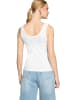 Zero  Basic-Top mit Rundhalsausschnitt in Brilliant White