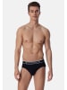 Schiesser Rio Slip / Unterhose 95/5 Cotton in Blau / schwarz