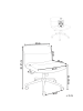 Beliani Bürostuhl CATLIN in Beige/Schwarz - (W) 64 x (H) 80 x (L) 68 cm