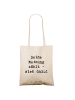 Mr. & Mrs. Panda Tote Bag Spruch Mutig zu Meinungen mit Spruch in Creme