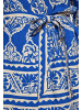 Albee Women Bluse in Royal Blau Creme